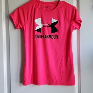 Under Armour pink shirt